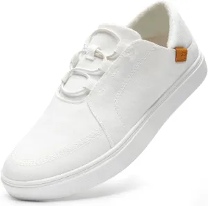 STQ Womens Slip On Casual Shoes for Women | Lightweight Canvas Sneakers | Memory Foam Loafers Shoes