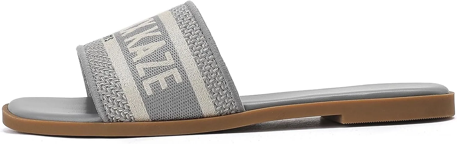 Stratuxx Kaze Women's Dressy Sandals Slip on Flat Summer Shoes Open Toe Slide Sandals for Women Size 5-11