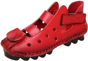 Summer Women's Soft Bottomed Flat Shoes Casual Sandals Hollow Ladies' Sandals