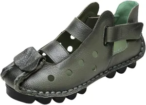 Summer Women's Soft Bottomed Flat Shoes Casual Sandals Hollow Ladies' Sandals