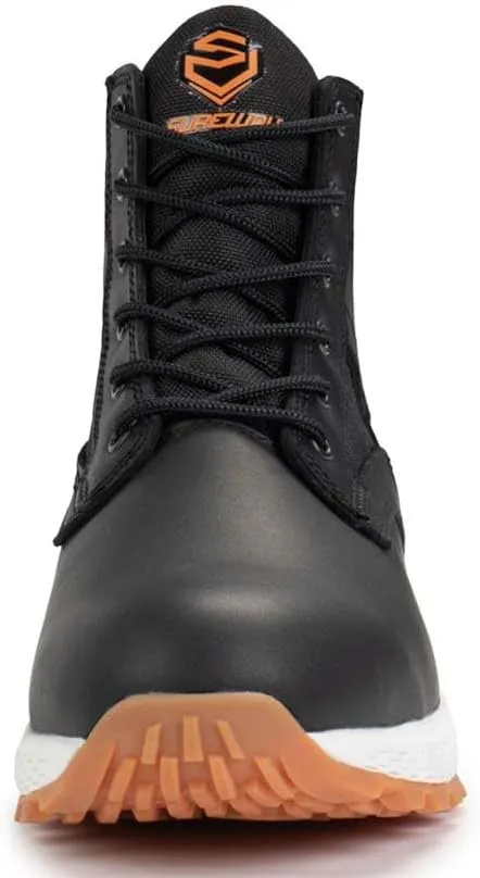 SUREWAY Men's Work Boot Soft Toe Ankle, Anti-Fatigue Lightweight work Boot/Shoes,Comfort Insole, Superior Oil/Slip Resistant,Men's Construction Industrial Safety Working Boots/Shoes