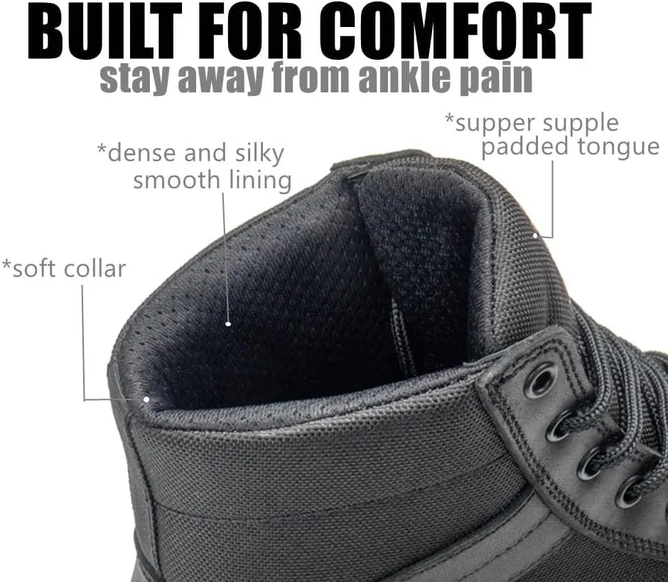 SUREWAY Men's Work Boot Soft Toe Ankle, Anti-Fatigue Lightweight work Boot/Shoes,Comfort Insole, Superior Oil/Slip Resistant,Men's Construction Industrial Safety Working Boots/Shoes