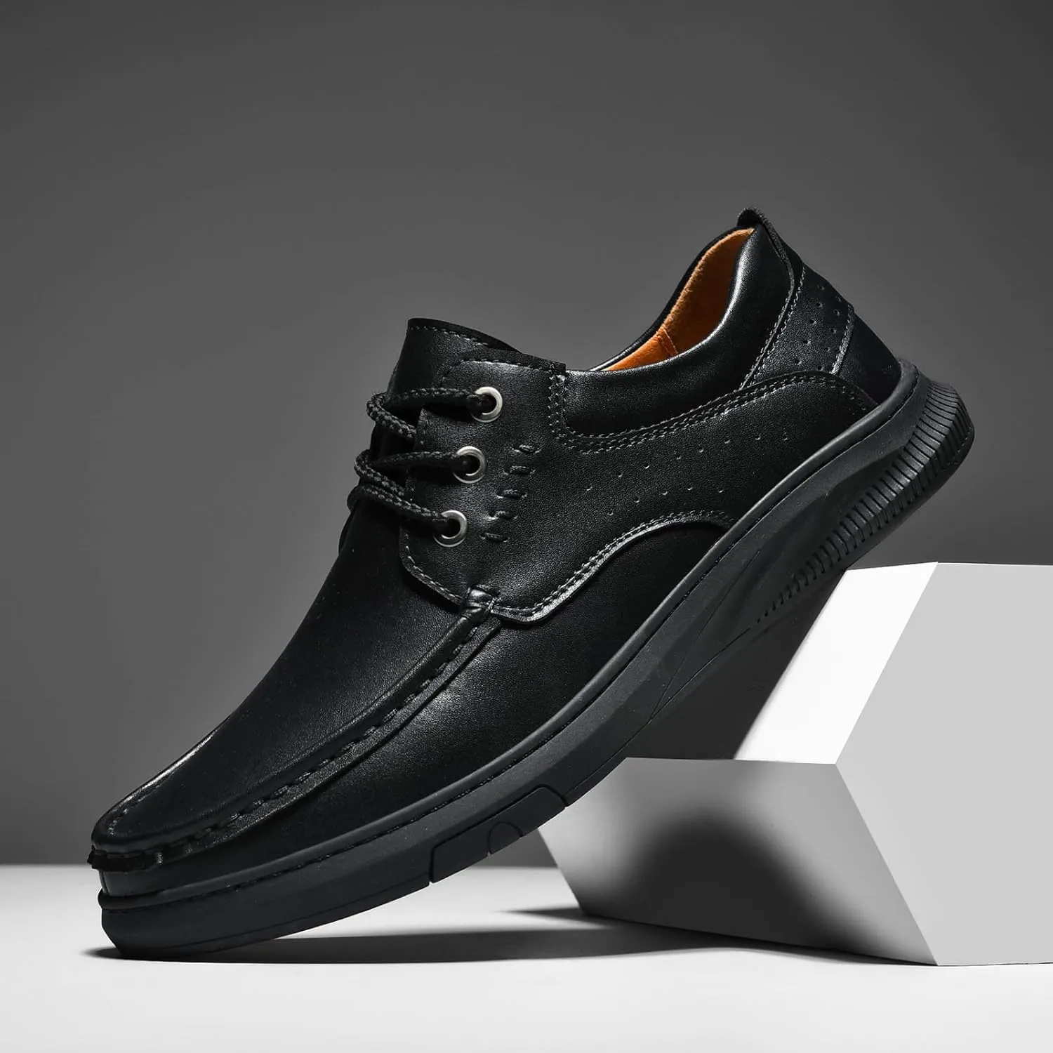 SywzX&xfybz Men's Loafers Casual Leather shoes Soft Penny Loafers for Men Lightweight Driving Boat Shoes