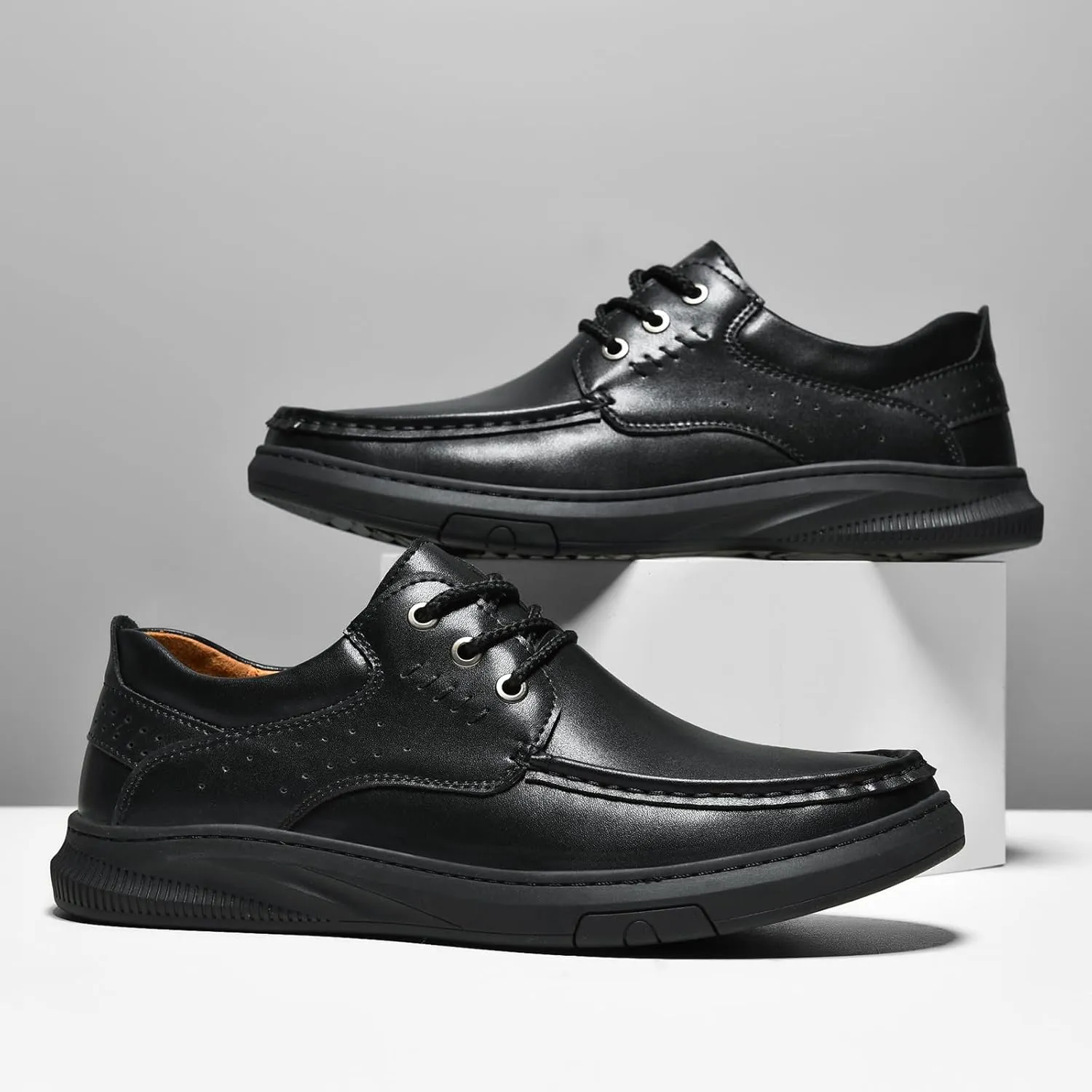 SywzX&xfybz Men's Loafers Casual Leather shoes Soft Penny Loafers for Men Lightweight Driving Boat Shoes
