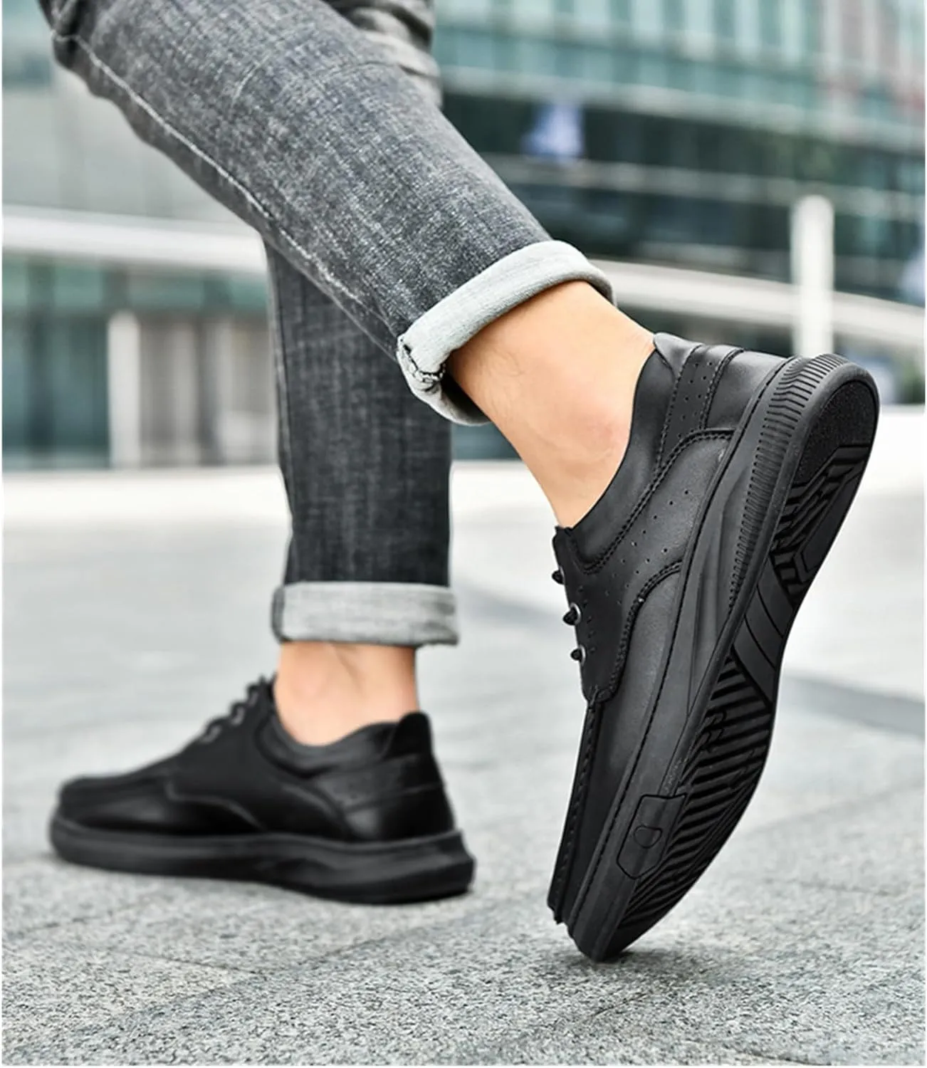 SywzX&xfybz Men's Loafers Casual Leather shoes Soft Penny Loafers for Men Lightweight Driving Boat Shoes