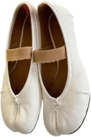 Tabi Shoes Split Toe Mules Loafers Leather Women Girls Slip on - Kawaii Soft Elastic Strap Cute Casual Comfortable Walking Lightweight All-Match for Daily Wear Beach Travel Standing All Day Business