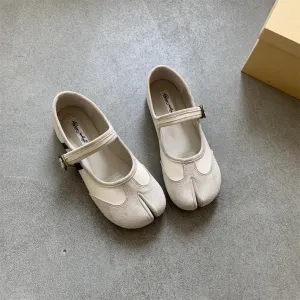 Tabi Shoes Women Mary Janes Ballet Flat - Low Top Split Toe Orthopedic Cute Casual Comfortable Walking Lightweight Female Solid All-Match for Daily Wear Beach Travel Athleisure Standing All Day