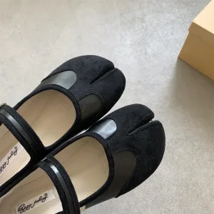 Tabi Shoes Women Mary Janes Ballet Flat - Low Top Split Toe Orthopedic Cute Casual Comfortable Walking Lightweight Female Solid All-Match for Daily Wear Beach Travel Athleisure Standing All Day