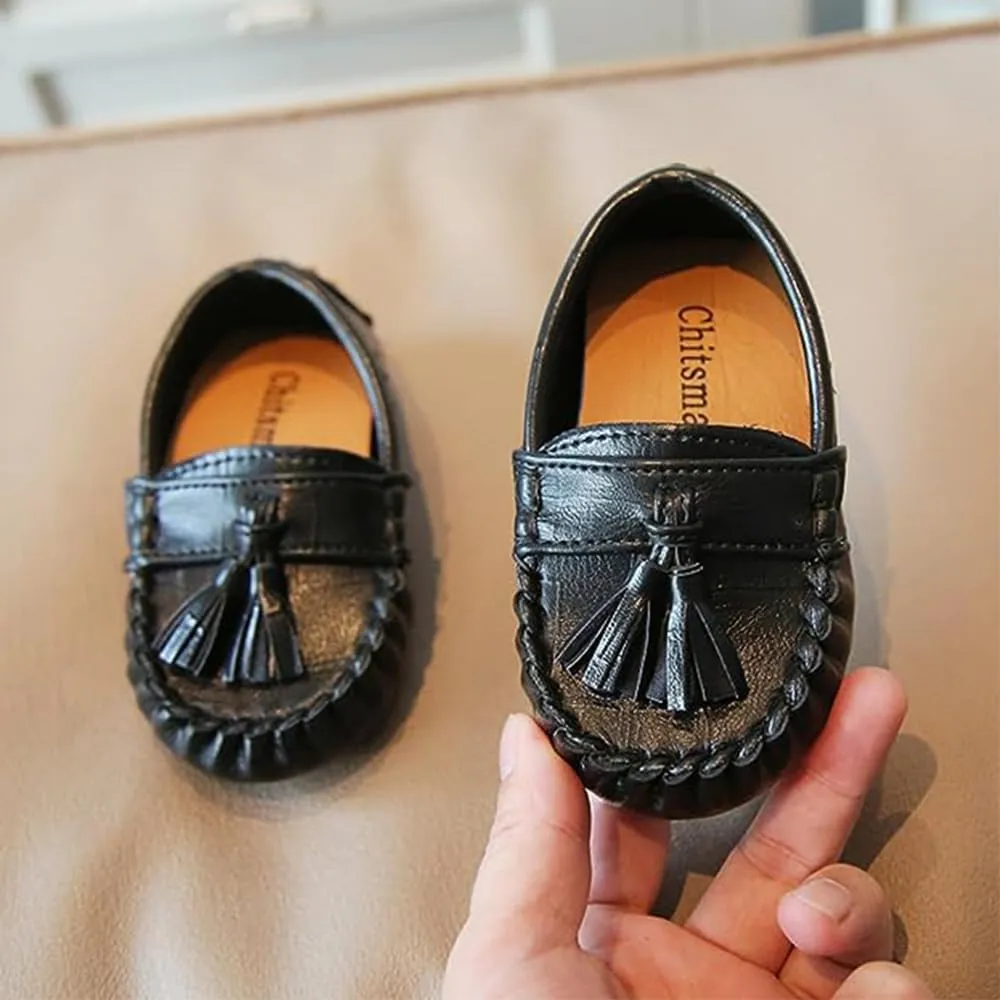 TangDao Girls Boys Loafers Toddler Leather Shoes Non Slip