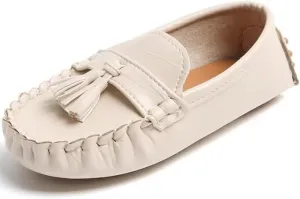 TangDao Girls Boys Loafers Toddler Leather Shoes Non Slip