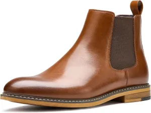Temeshu Men's Chelsea Boots Casual Dress Boots Ankle Slip On Boots for Men MS25