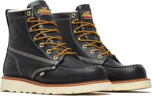 Thorogood American Heritage 6” Moc Toe Work Boots for Men - Soft Toe, Premium Full-Grain Leather with Slip-Resistant Wedge Outsole and Comfort Insole; EH Rated