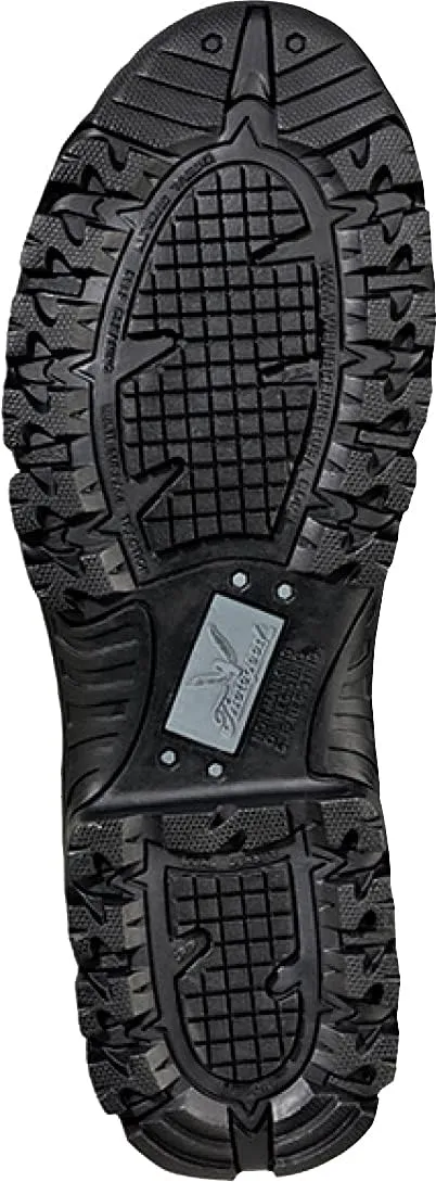 Thorogood Deuce 6” Waterproof Side-Zip Black Tactical Boots for Men and Women with Full-Grain Leather, Soft Toe, and Slip-Resistant Outsole; BBP & EH Rated