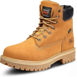 Timberland PRO Men's Direct Attach 6 Inch Soft Toe Insulated Waterproof Industrial Work Boot, Wheat, 10.5