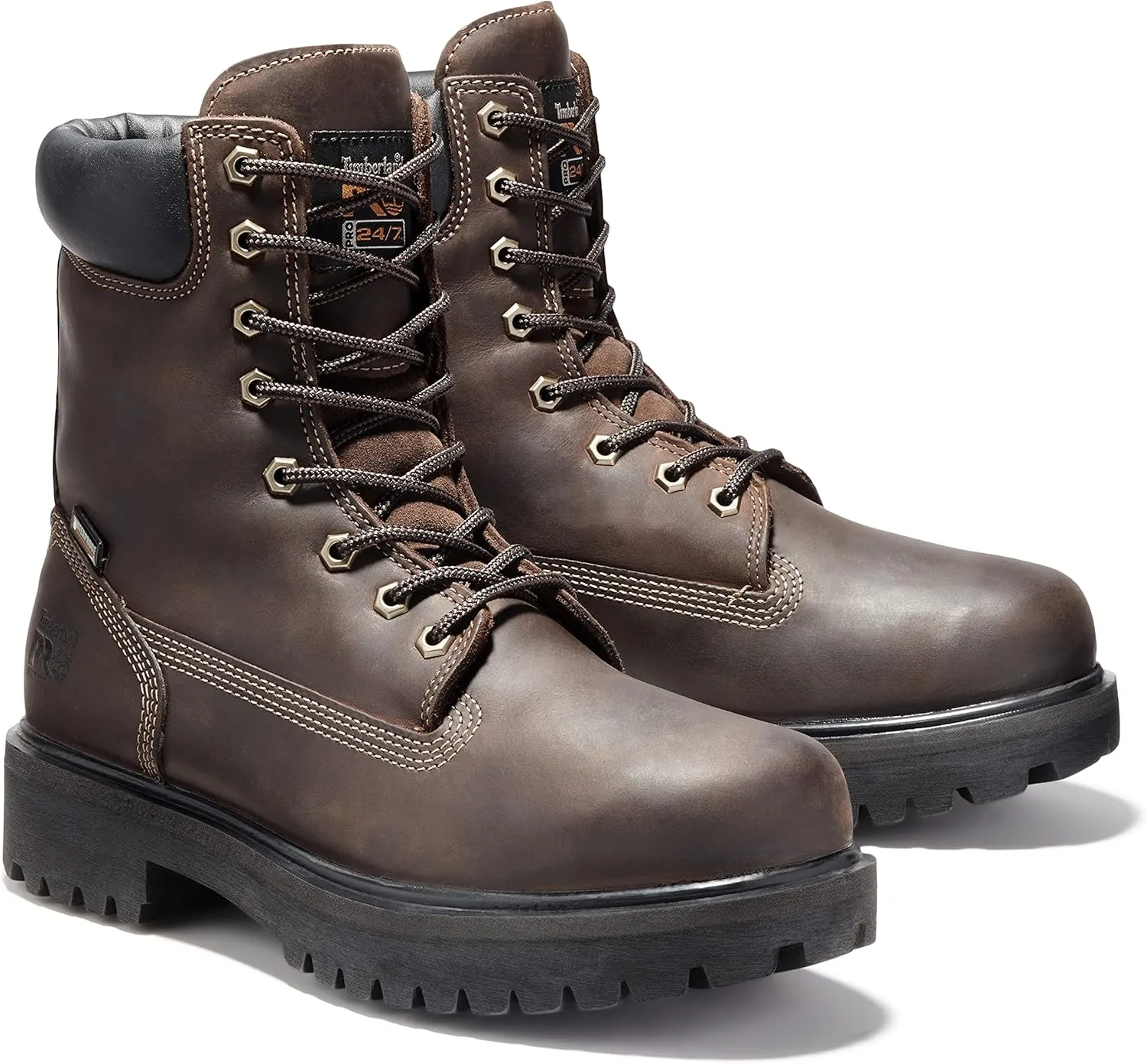 Timberland PRO mens Direct Attach 8 Inch Soft Toe Insulated Waterproof Industrial Work Boot