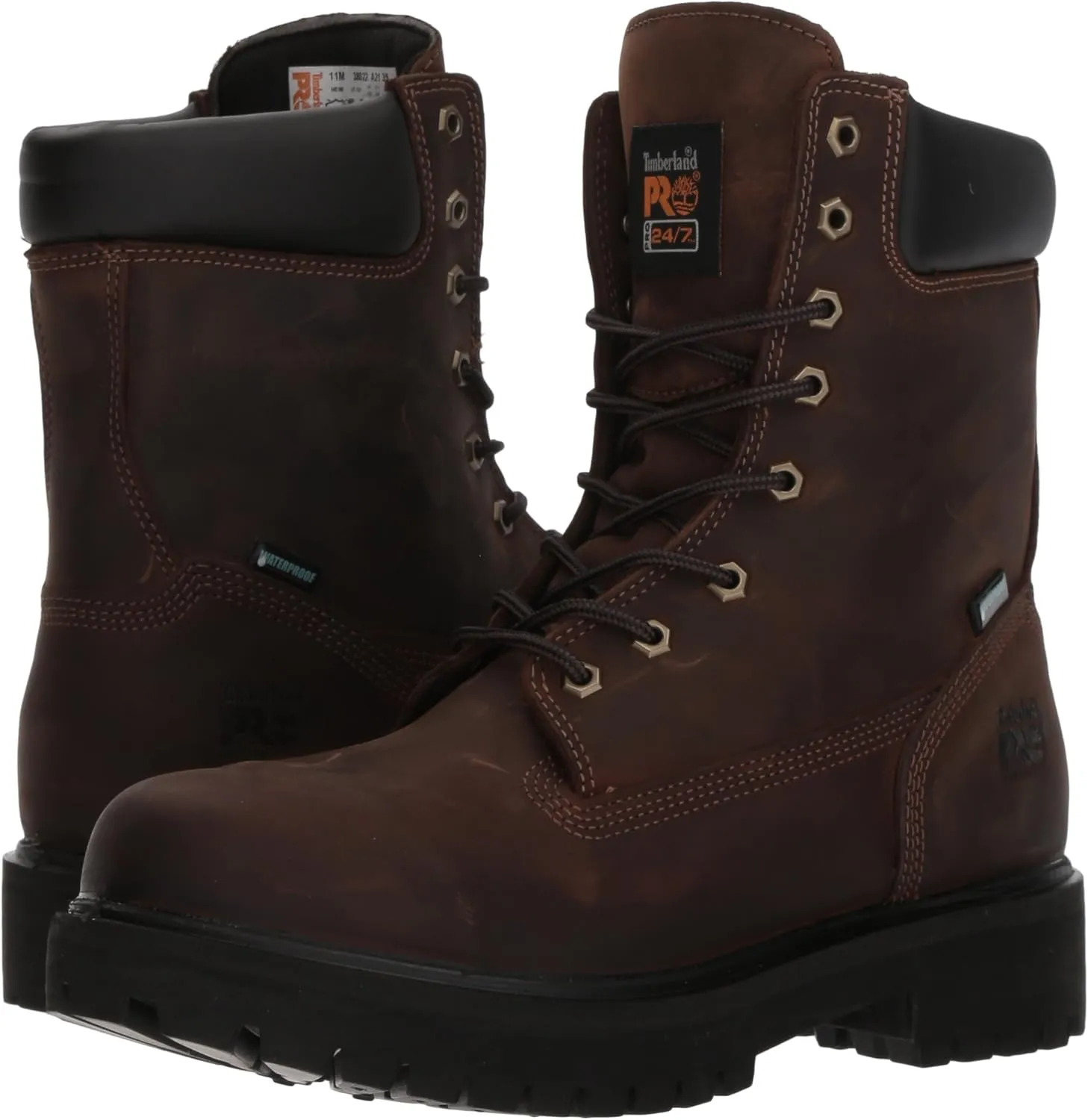 Timberland PRO mens Direct Attach 8 Inch Soft Toe Insulated Waterproof Industrial Work Boot