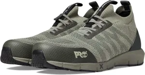 Timberland PRO® Radius Knit Composite Safety Toe Work Shoes – Rubber Outsoles – Moisture Absorbent - Breathable Olive Green/Black 15 D - Medium