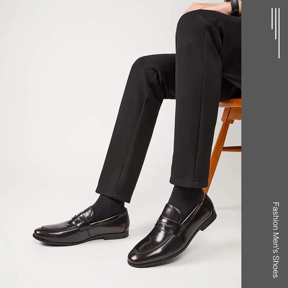 TNXZ Men's Premium Genuine Leather Casual Slip on Loafers Breathable Driving Shoes Fashion Loafer