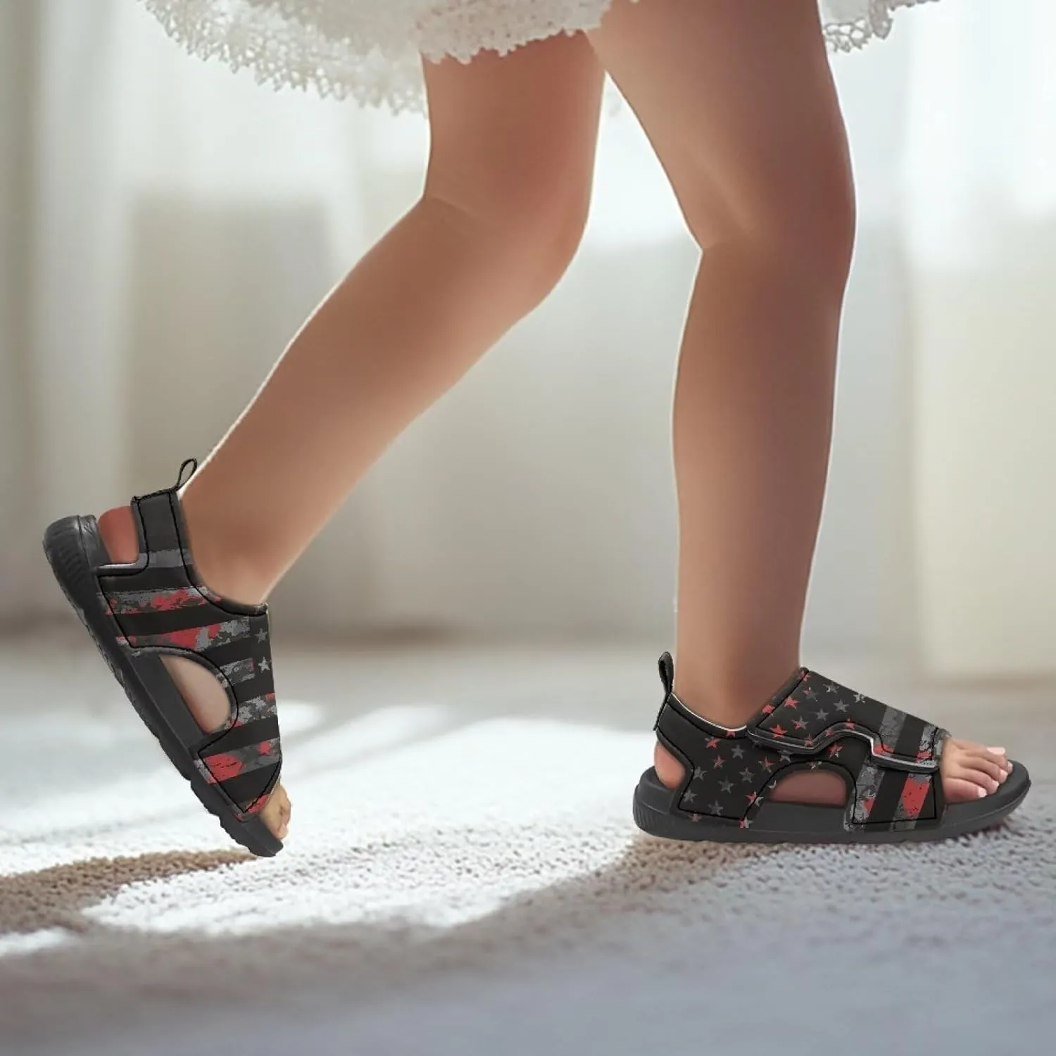 Toddler Boy Sandals Funny Summer Shoes for Kids Slip On Sandals
