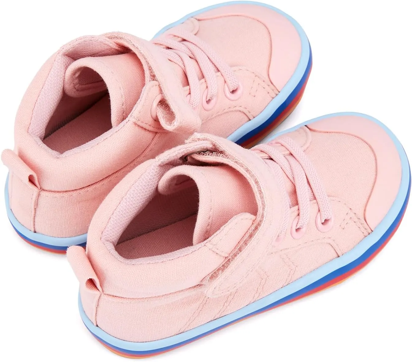 Toddler Boys Girls Walking Shoes High Top Tennis Canvas Sneakers(Infant/Toddler)