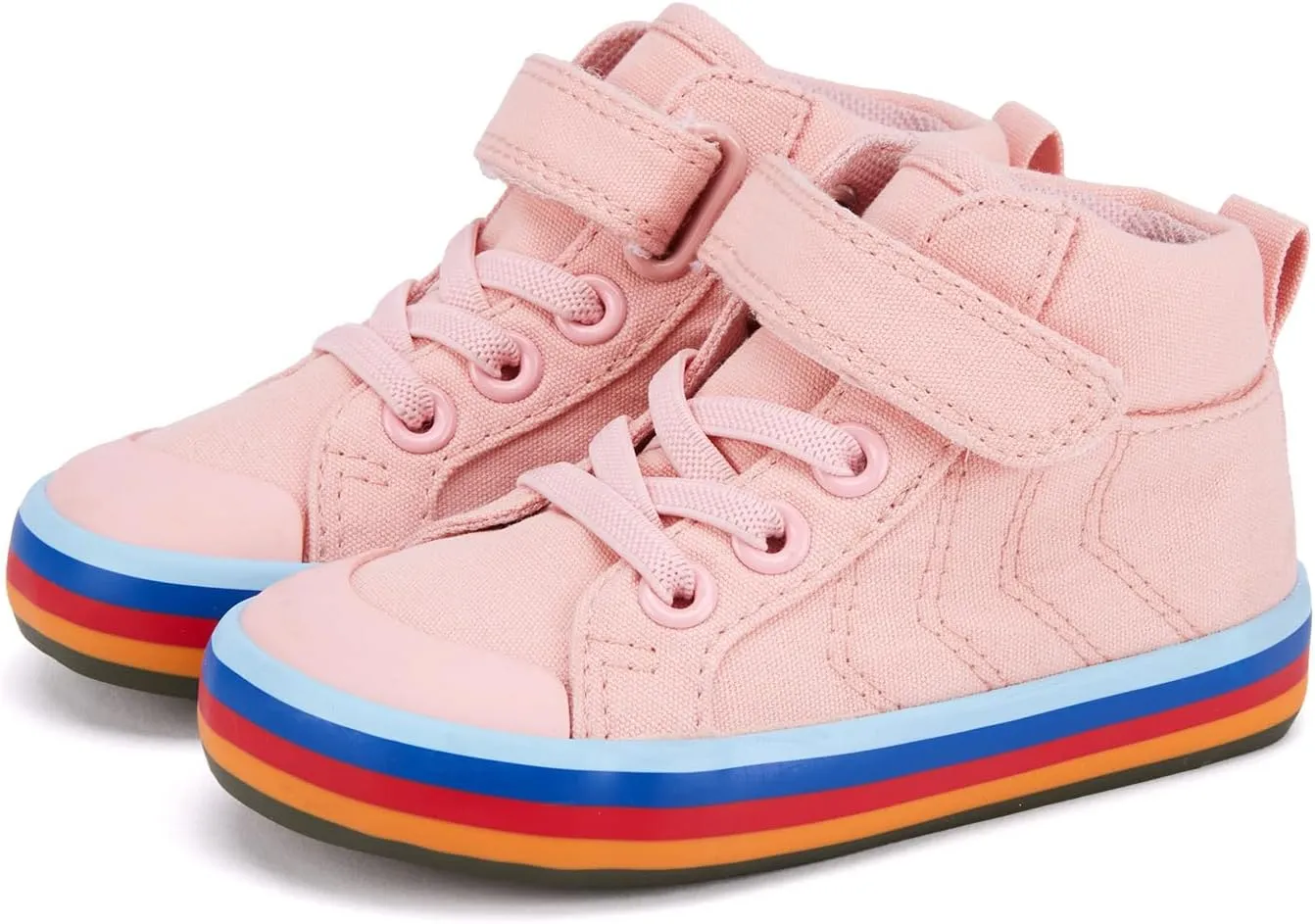 Toddler Boys Girls Walking Shoes High Top Tennis Canvas Sneakers(Infant/Toddler)
