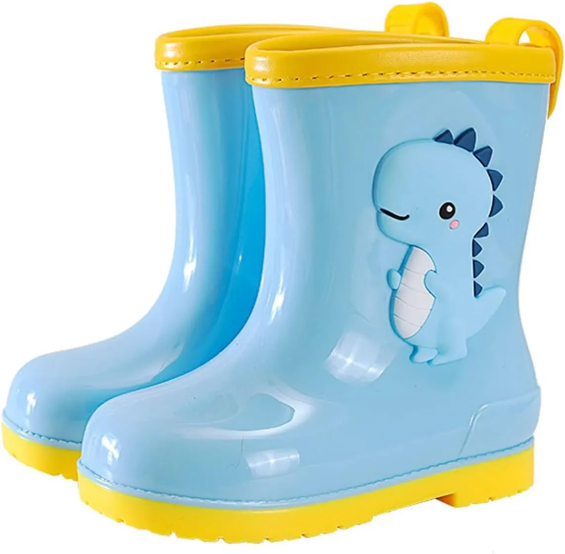Toddler Kids Children Rain Boots Boys Girls Baby Cartoo𝐧 Animals Waterproo𝐟 Shoes Non Slip Rubber Toddler Snow Boot