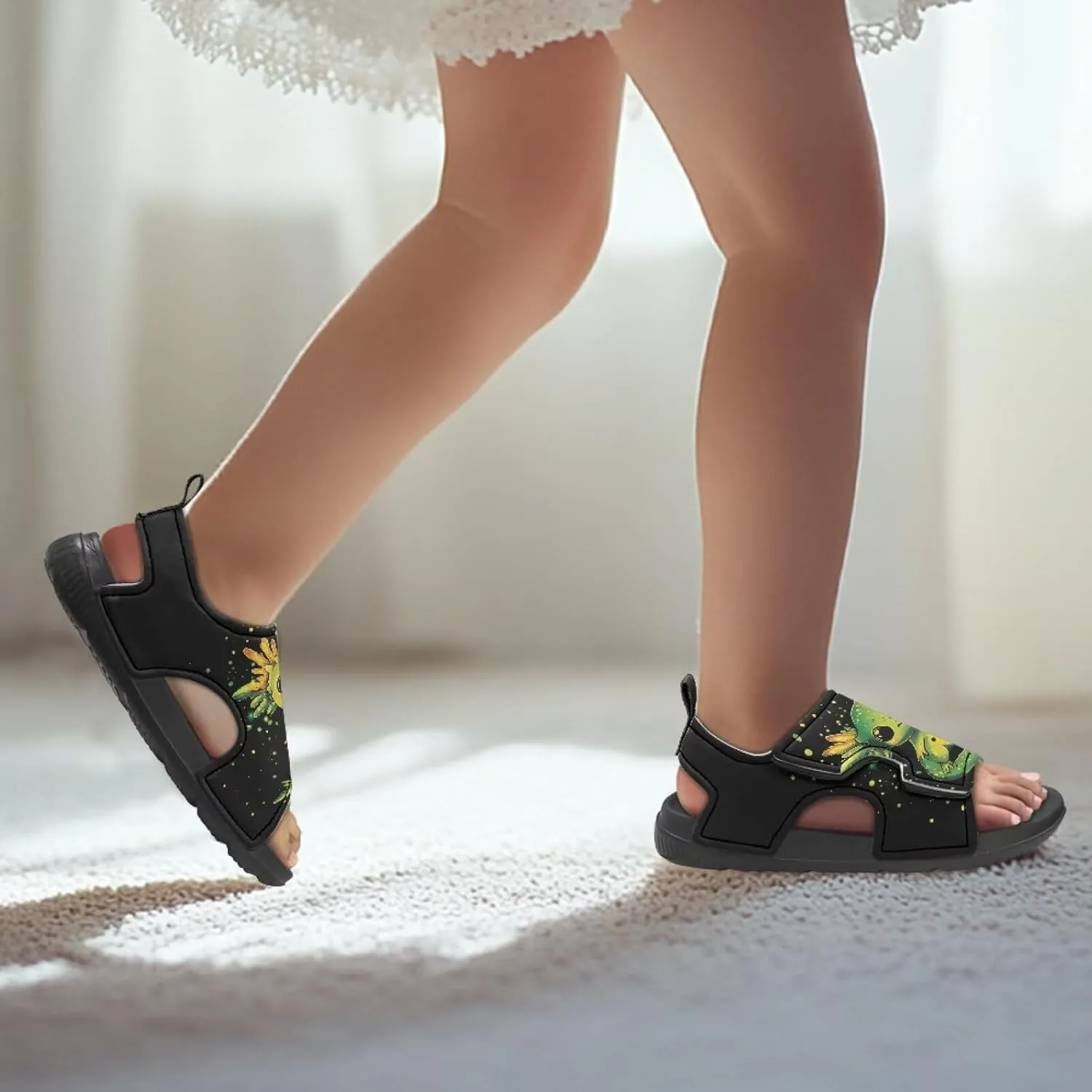 Toddler Sandals Girls Pool Slides Lightweight Summer Slippers for Kids