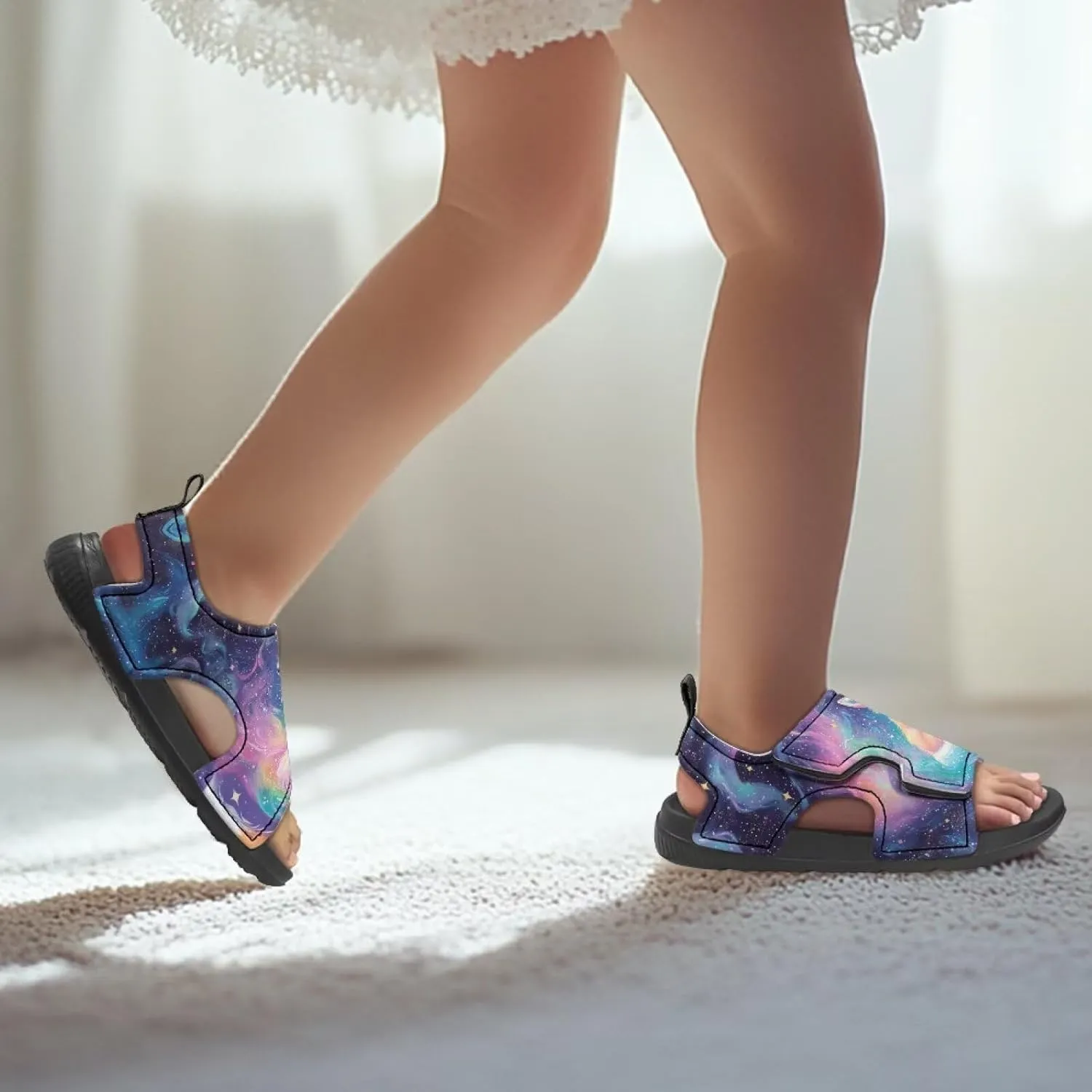 Toddler Sandals Girls Pool Slides Lightweight Summer Slippers for Kids