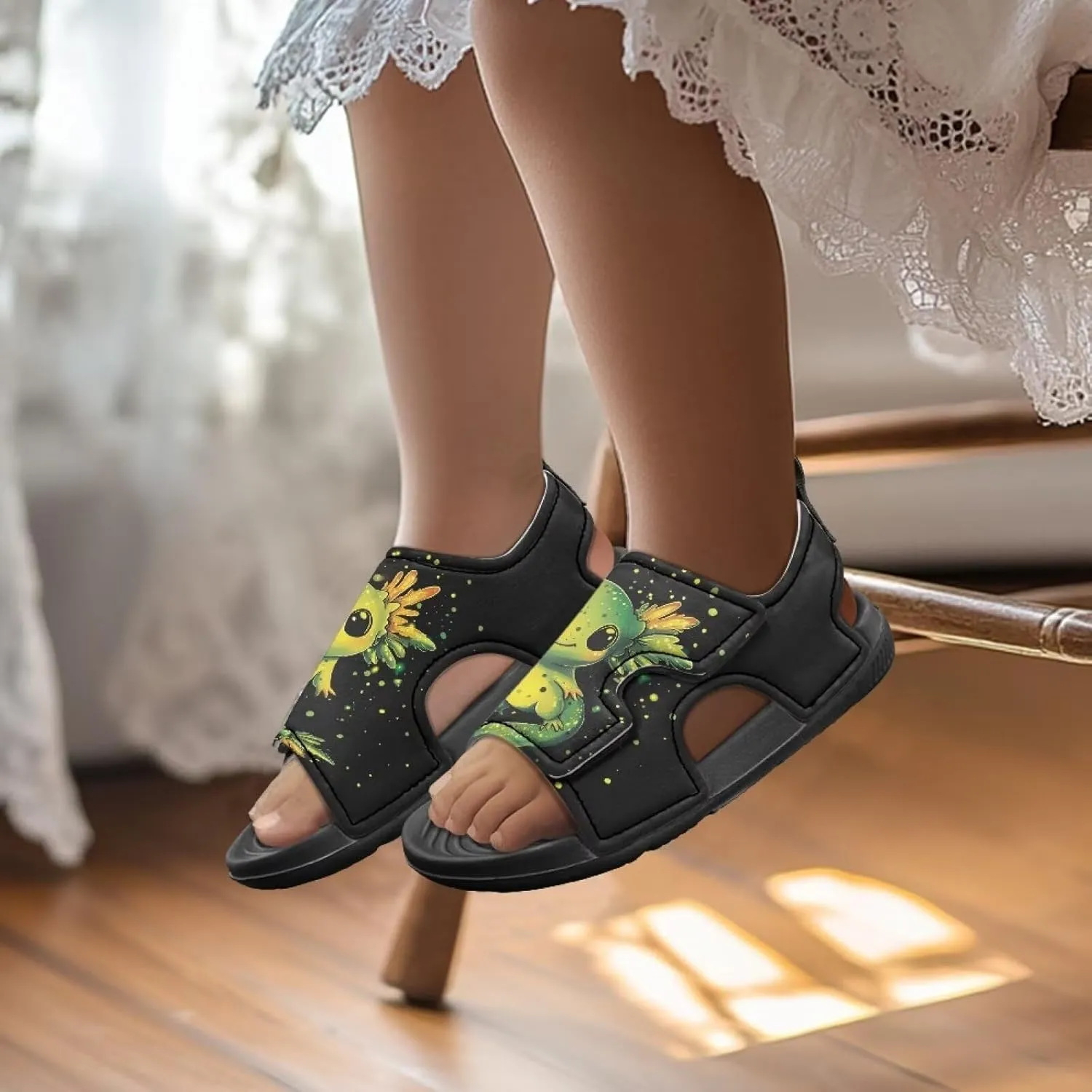 Toddler Sandals Girls Pool Slides Lightweight Summer Slippers for Kids