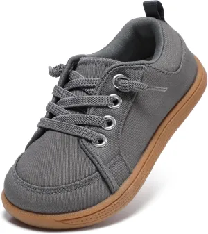 Toddler Wide Toe Box Barefoot Shoes: Boys Tennis Sneakers, First Walking Shoes, Flex Comfort Outdoor