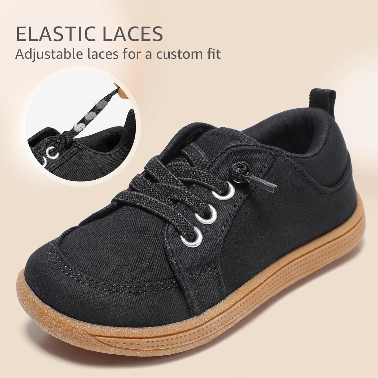 Toddler Wide Toe Box Barefoot Shoes: Boys Tennis Sneakers, First Walking Shoes, Flex Comfort Outdoor