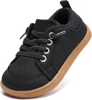 Toddler Wide Toe Box Barefoot Shoes: Boys Tennis Sneakers, First Walking Shoes, Flex Comfort Outdoor