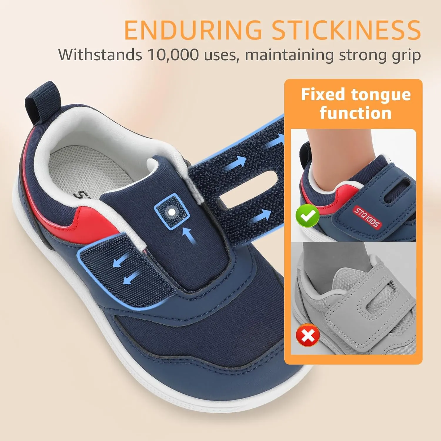 Toddler Wide Toe Box Shoes Barefoot Sneakers Girls Boys Zero Drop First Walking Running Tennis Grounding Shoes