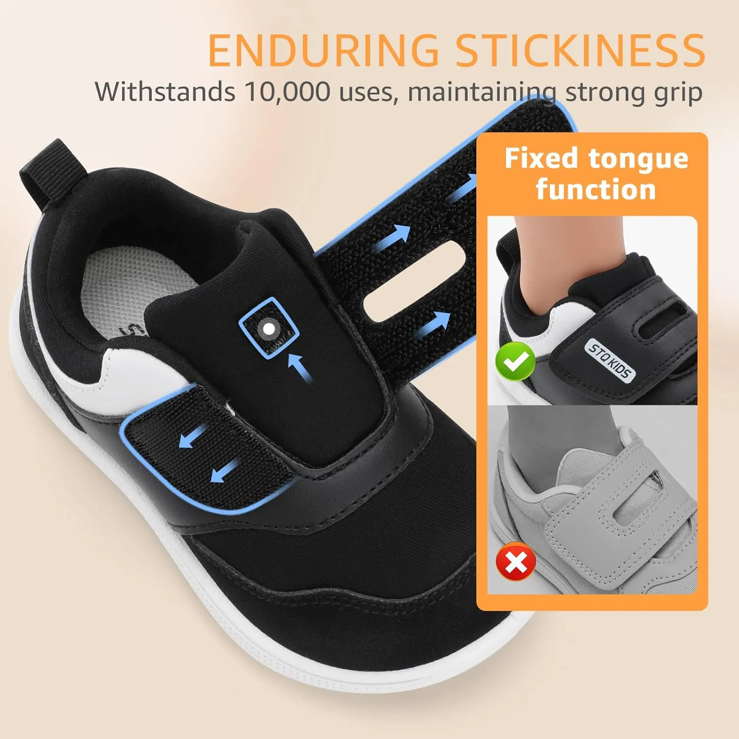 Toddler Wide Toe Box Shoes Barefoot Sneakers Girls Boys Zero Drop First Walking Running Tennis Grounding Shoes