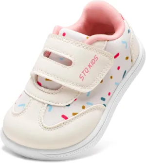 Toddler Wide Toe Box Shoes: Boys Barefoot Shoe Girl Sneakers Little Kids Tennis Non-Slip Zero Drop First Walking Breathable Running Athletic School Gym Sneaker