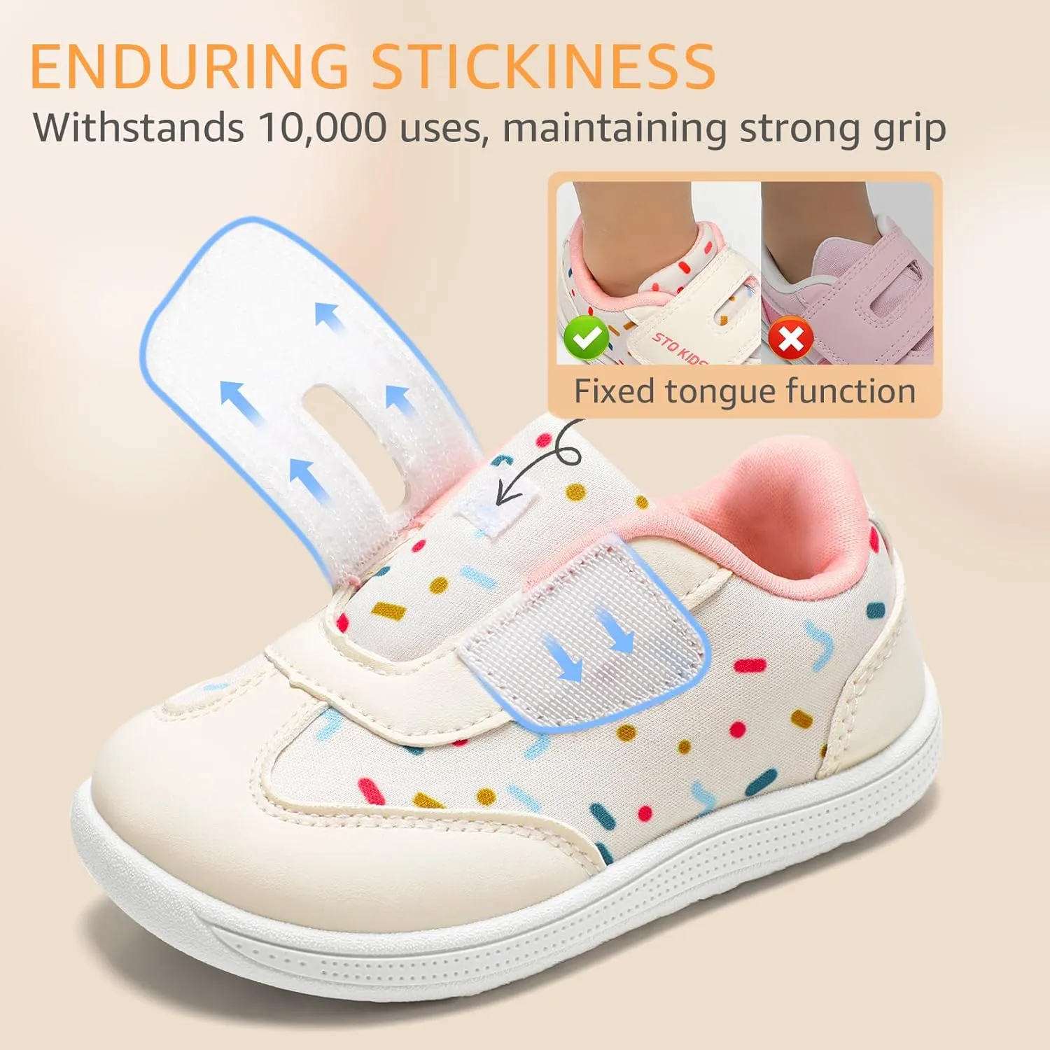 Toddler Wide Toe Box Shoes: Boys Barefoot Shoe Girl Sneakers Little Kids Tennis Non-Slip Zero Drop First Walking Breathable Running Athletic School Gym Sneaker