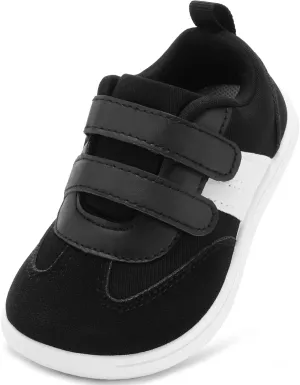 Toddler Wide Toe Box Shoes:Boys Barefoot Shoes Kids Walking Shoes Boy Sneakers Non-Slip Zero Drop Shoes,Toddler First Walking Shoes Comfort Tennis Outdoor Activities