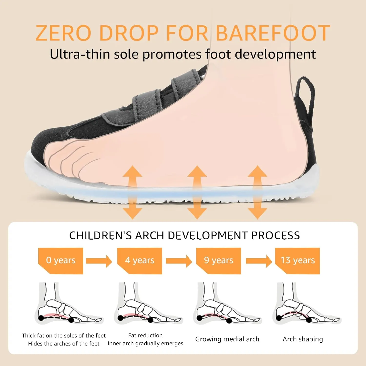 Toddler Wide Toe Box Shoes:Boys Barefoot Shoes Kids Walking Shoes Boy Sneakers Non-Slip Zero Drop Shoes,Toddler First Walking Shoes Comfort Tennis Outdoor Activities
