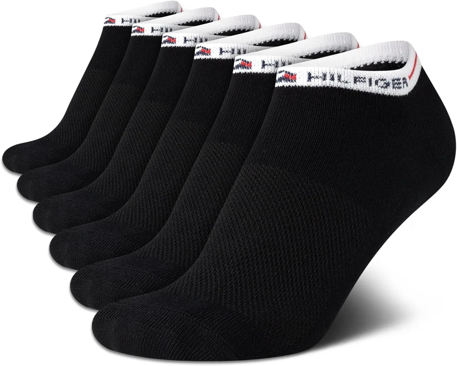 Tommy Hilfiger Womens No Show Socks - 6 Pack Soft Cotton Blend Low Cut Liner Socks for Sneakers, Loafers, Flats (Size: 4-10)