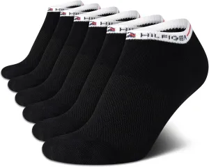 Tommy Hilfiger Womens No Show Socks - 6 Pack Soft Cotton Blend Low Cut Liner Socks for Sneakers, Loafers, Flats (Size: 4-10)