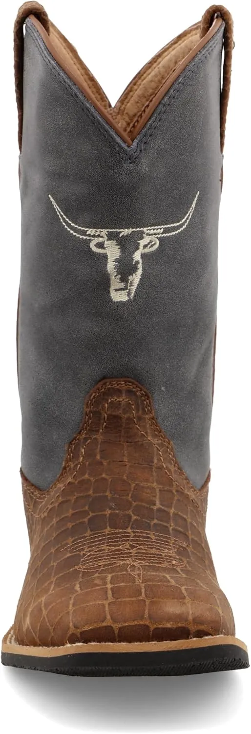 Twisted X Kid's Top Hand, Wide Square Toe