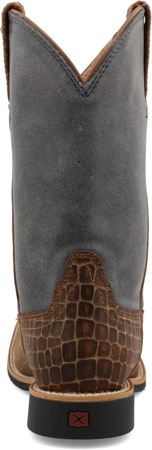 Twisted X Kid's Top Hand, Wide Square Toe