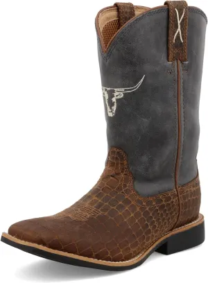 Twisted X Kid's Top Hand, Wide Square Toe