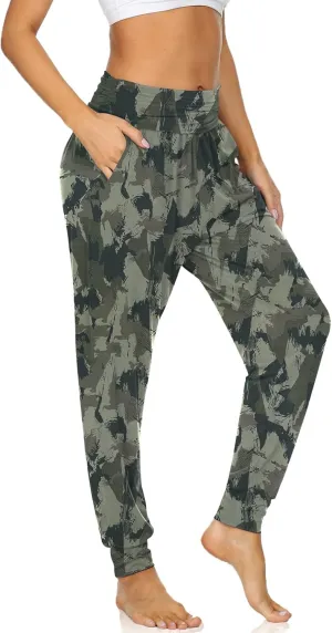 UEU Women's Cozy Yoga Joggers Pants Loose Workout Sweatpants Comfy Lounge Pants with Pockets