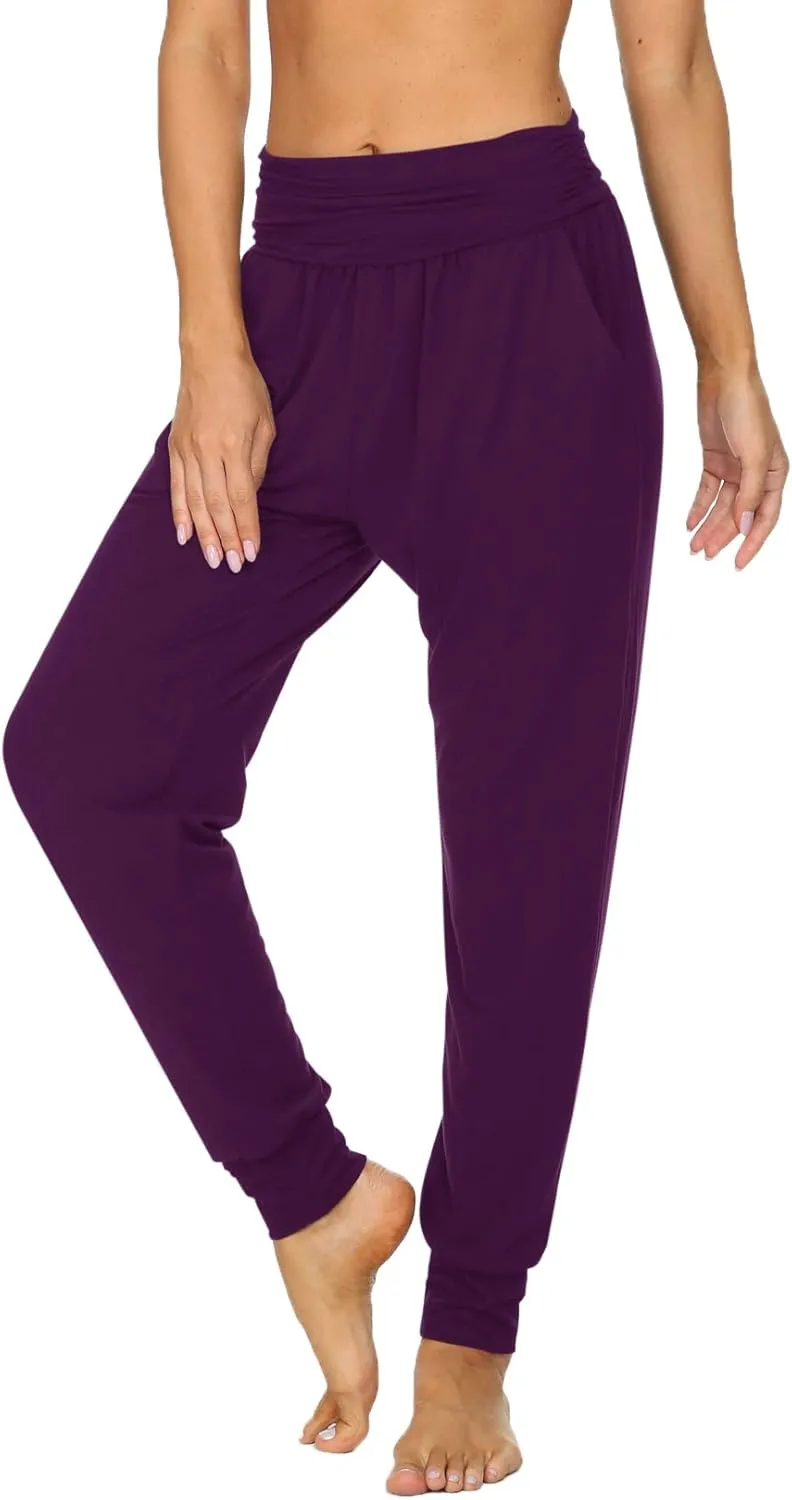 UEU Women's Cozy Yoga Joggers Pants Loose Workout Sweatpants Comfy Lounge Pants with Pockets