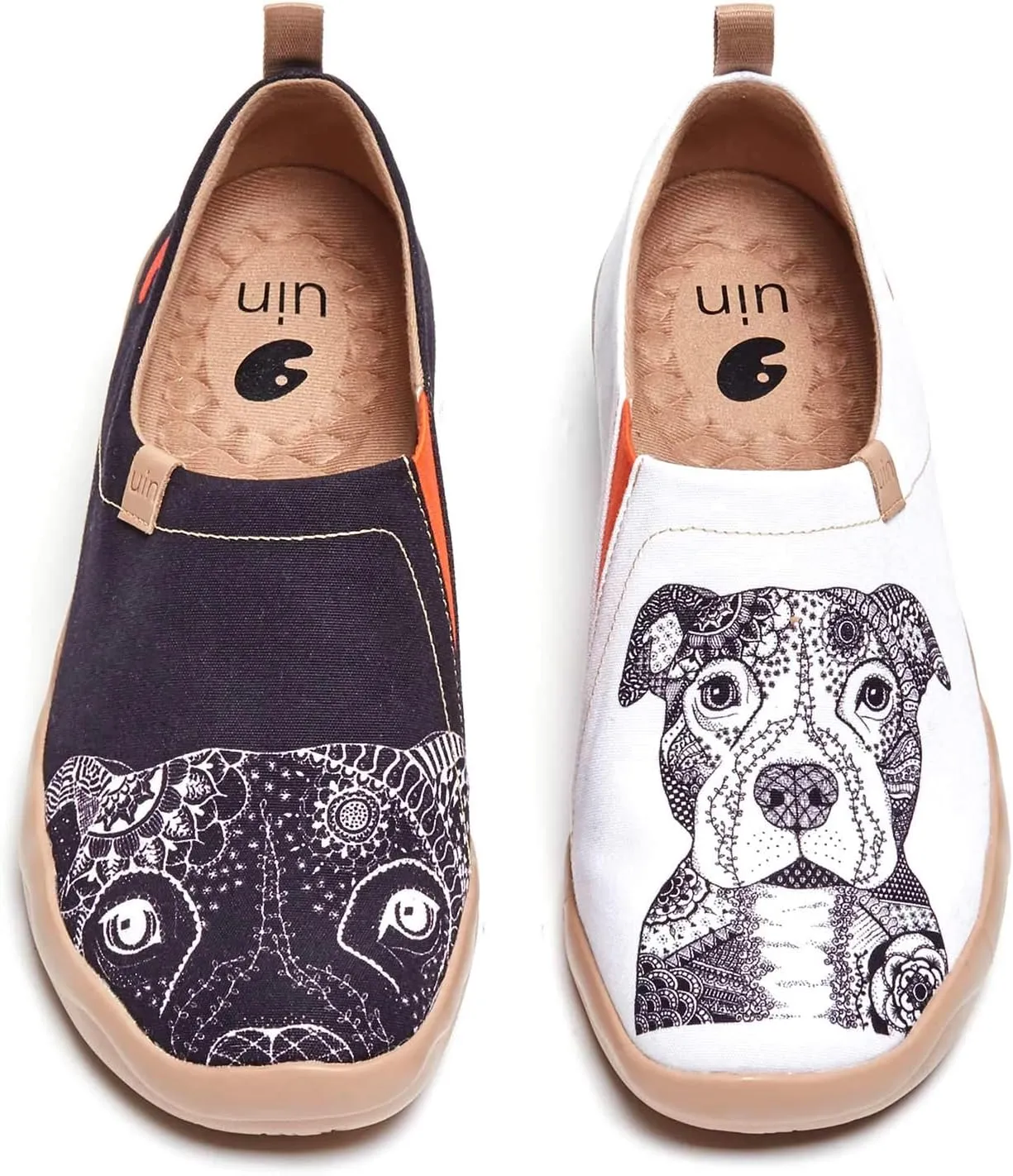 UIN Men's Art Design Travel Shoes Slip On Casual Loafers Stylish Lightweight Comfort Fashion Sneaker
