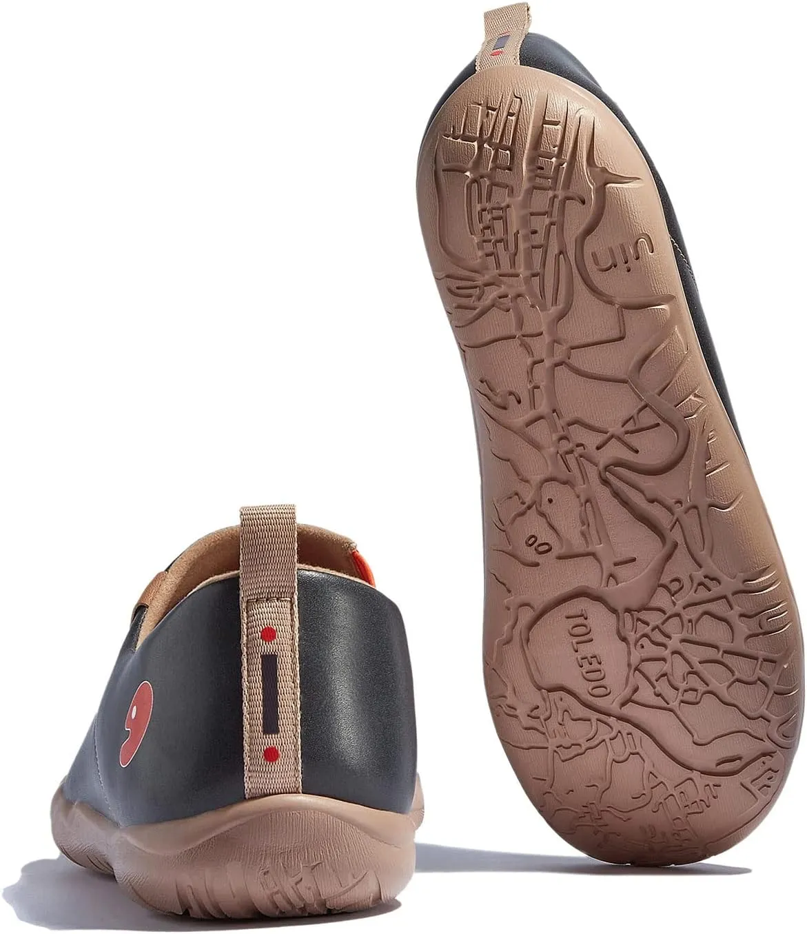 UIN Women's Artistic Design Slip-On Microfiber PU Shoes Stylish Comfortable Casual Loafers Lightweight Everyday Travel Footwear