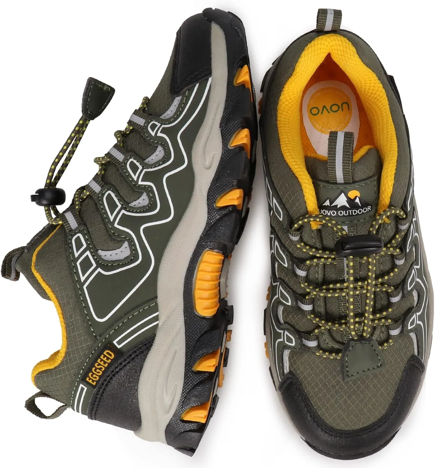 UOVO Boys Girls Kids Sneakers Hiking Running Outdoor Walking Tennis Shoes Waterproof Non Slip Fashion Sneakers(Little/Big Kids