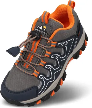 UOVO Boys Girls Kids Sneakers Hiking Running Outdoor Walking Tennis Shoes Waterproof Non Slip Fashion Sneakers(Little/Big Kids