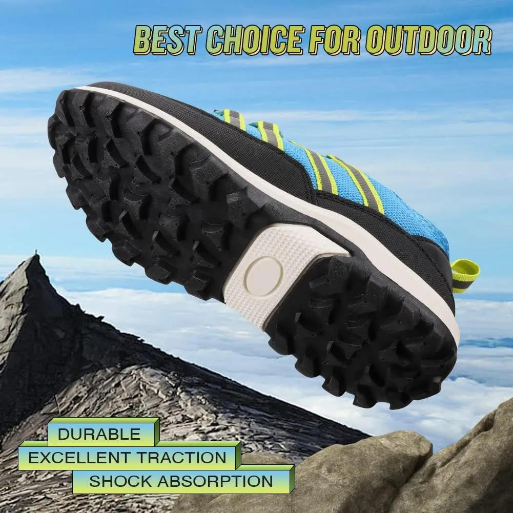 UOVO Boys Sneakers - Boys Hiking Tennis Running Shoes - Kids Waterproof Athletic Outdoor Sneakers - Non-Slip Comfortable (Little/Big Boys)